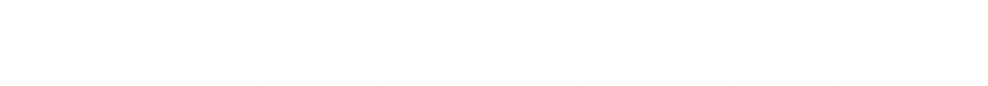 Rack Rabbit Logo - White Text